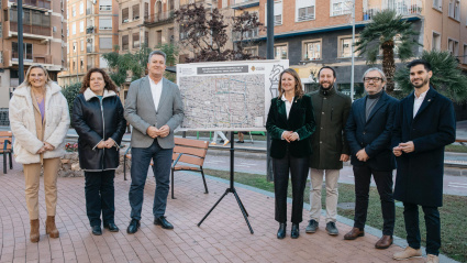 Vicente Martínez Mus y Begoña Carrasco han presentado la remodelación de la plataforma del Tram