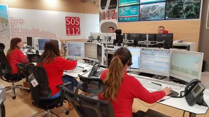 Centro de emergencias del 112 en Cantabria