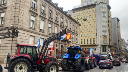 Tractorada en Ourense