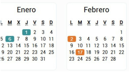Calendario laboral Tenerife Fuente www.seg-social.es
