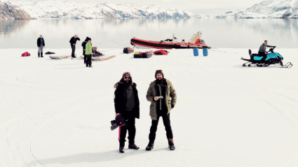 Rodaje del documental de Álex Galán en Groenlandia