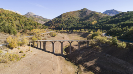 Embalse de Castilla y León sin apenas agua a causa de la sequía