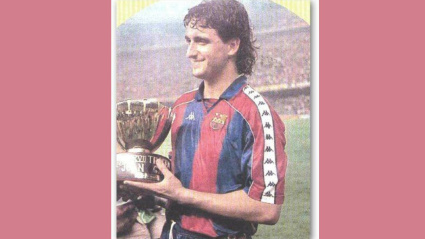 Pablo Alfaro, en su etapa como jugador del F.C. Barcelona