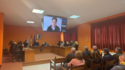 Pleno en Curtis (A Coruña) en apoyo al personal del Grupo Losán