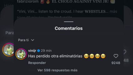 Vini responde al Cholo vía Instagram