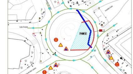 Fase 2 de las obras en la zona de San Lázaro