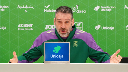 Ibon Navarro durante la rueda de prensa