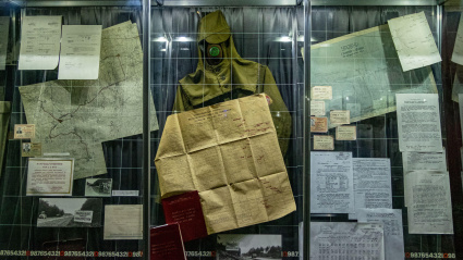 Interior del museo de Chernóbil en Kiev