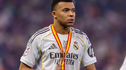 Kylian Mbappé (Real Madrid CF) visto durante la final de la Supercopa de España entre el FC Barcelona y el Real Madrid;