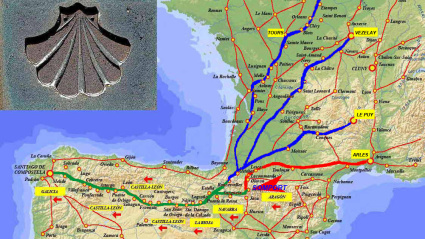 Los peregrinos cruzaban la frontera por Somport