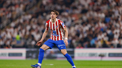 Conor Gallagher visto durante el partido de semifinales de la Supercopa de España entre el Club Atlético de Madrid y el Real Madrid