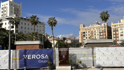 Pedestales donde se colocarán las obras