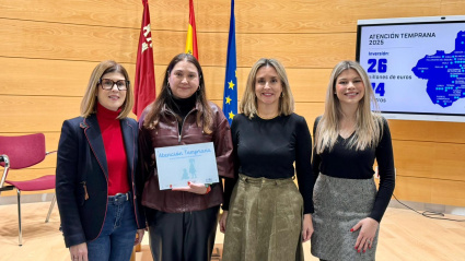María Castillo, Rosa Medina y Belén Díaz, concejalas del Ayuntamiento de Lorca