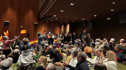 Imagen de Abascal en el Palacio de Congresos de Jaca