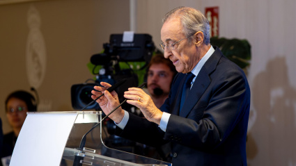 El presidente del Real Madrid, Florentino Pérez
