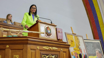 La presidenta encargada de Venezuela, Delcy Rodríguez