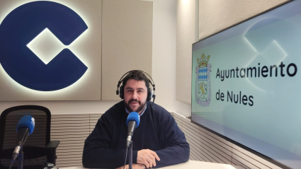 David García, alcalde de Nules, en los estudios de la Cadena COPE