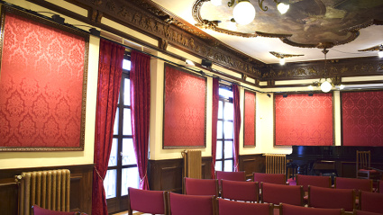 Los salones del Círculo Amistad Numancia sirven de escenario cultural para todo tipo de actividades durante los doce meses del año