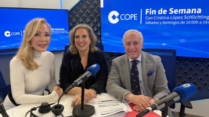 Carmen, Cristina y Amadeo