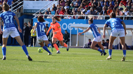 Momento del partido en el Artés Carrasco