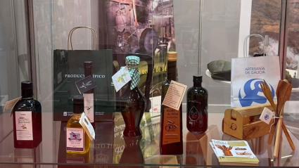 Muestra de aceite de oliva elaborado en Galicia
