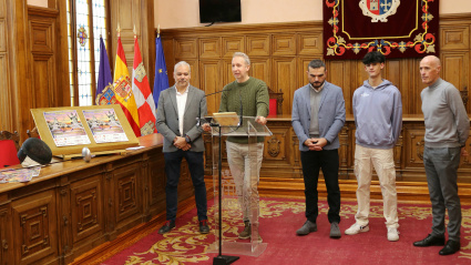 Presentación del campeonato de esgrima en Palencia