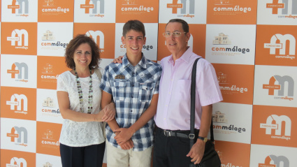 Fotografía familiar de Jesús Saldaña, facilitada por el Colegio de Médicos de Málaga