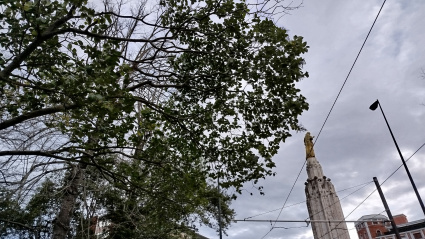 Fuerte viento en Bilbao