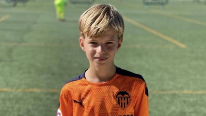 Fuster llegó al Valencia CF en prebenjamines