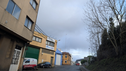 Calle de Meicende, en el término municipal de A Coruña