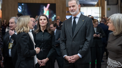 El Rey en el estand de Extremadura