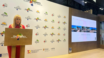 Catalina Soler, alcaldesa de Felanitx en Fitur