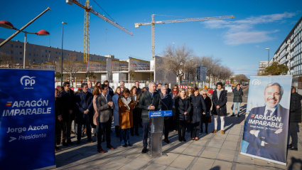 Primer acto de campaña del PP en Zaragoza.