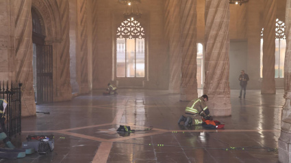 Simulacro en la Lonja