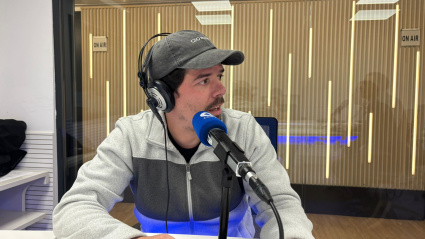 Víctor Manuel Gómez en los estudios de COPE