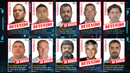 Cartel actualizado de los fugitivos más buscados de España