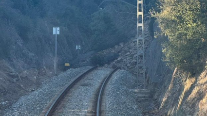 Imagen del desprendimiento que ha provocado el incidente