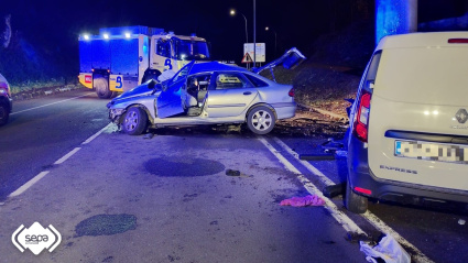 Accidente en San Martín del Rey Aurelio, en Asturias
