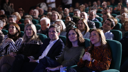 La vicepresidenta Mar Vaquero, el presidente del PP en Zaragoza Ramón Celma y la alcaldesa Natalia Chueca.