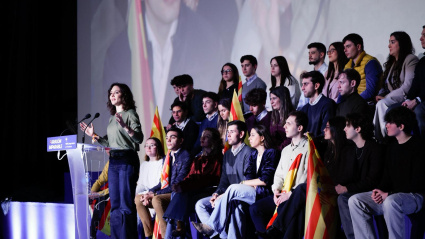 Por segundo fin de semana consecutivo, Díaz Ayuso ha estado en Zaragoza.