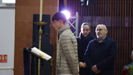 Julio participando en una de las lecturas