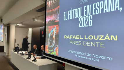 Ramón Louzán, en la Universidad de Navarra