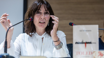 La periodista Sol Villanueva presenta su libro 'Toledo 1520-2022' en el Hospital Nacional de Parapléjicos de Toledo