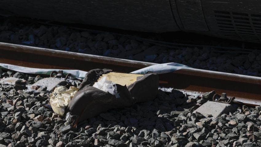 Vías del tren, a la altura de Adamuz (Córdoba), donde se produjo el accidente ferroviario del 18 de enero