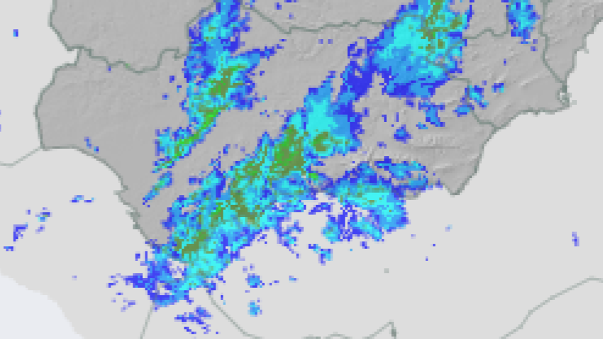 Mapa que muestra las precipitaciones