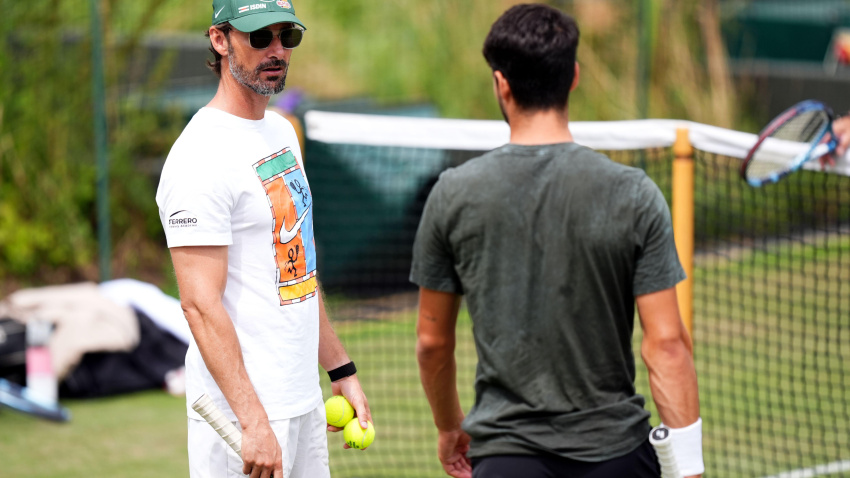 Juan Carlos Ferrero y Carlos Alcaraz
