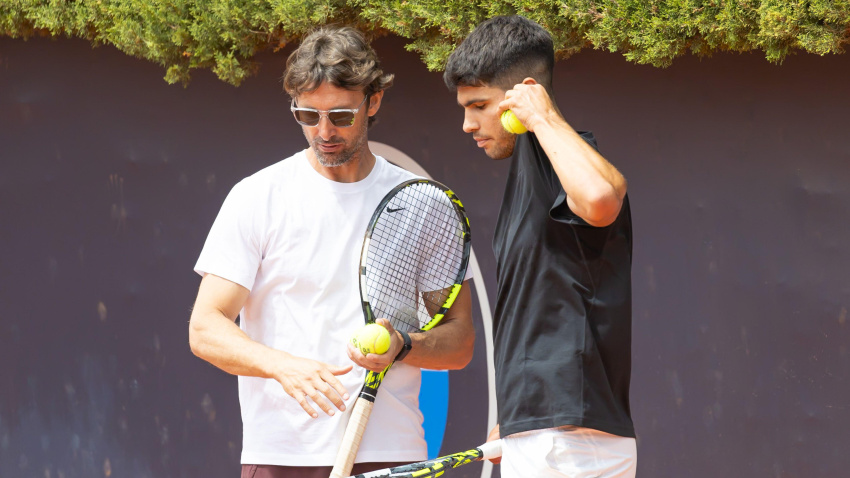Carlos Alcaraz y Juan Carlos Ferrero