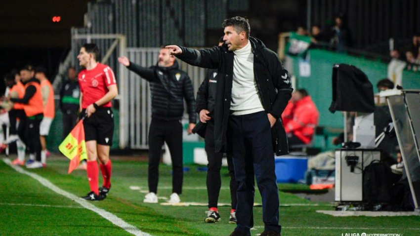 Funes en un partido en el Arcángel