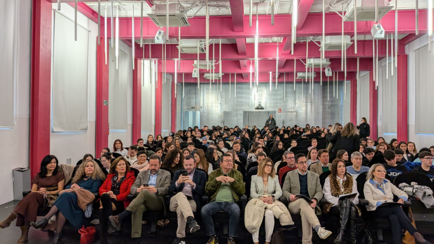 El salón de actos del Campus Universitario completo en la II Gala Gen Emprendedor organizada por Guadalentín Emprende