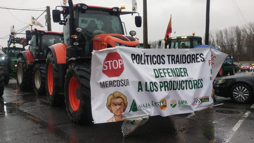 Tractorada en Salamanca
